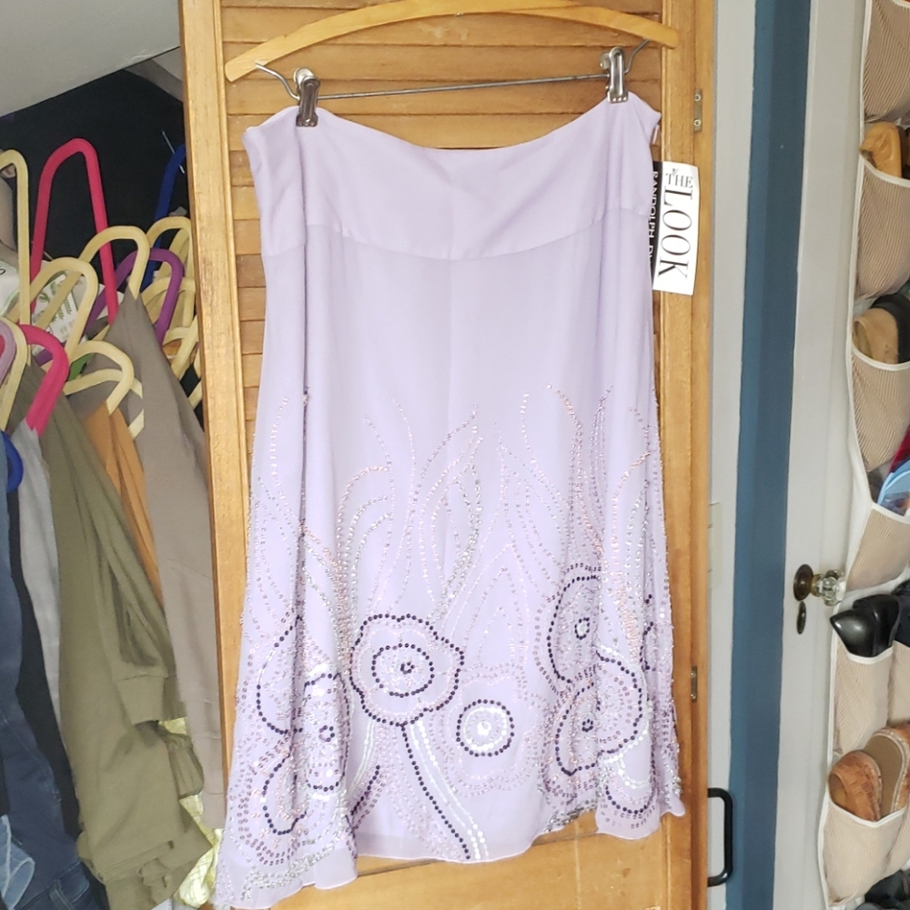 Beaded Randolph Duke skirt size 14 purple